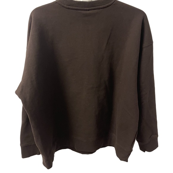 Ariat Women’s Taurus Oversized Crew Sweatshirt Western Highland Cow Sz L - Picture 2 of 11